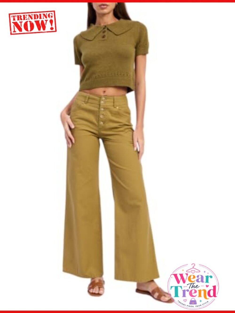 Elin Polo Sweater Top Knitted Short Sleeve Collared Button Placket
